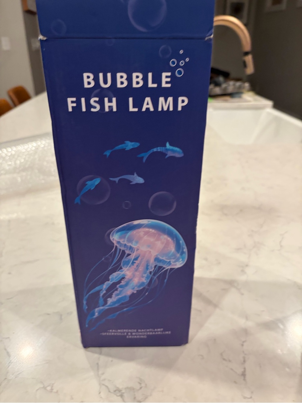 Bubble Fish Lamp - Blue Jellyfish Night Light